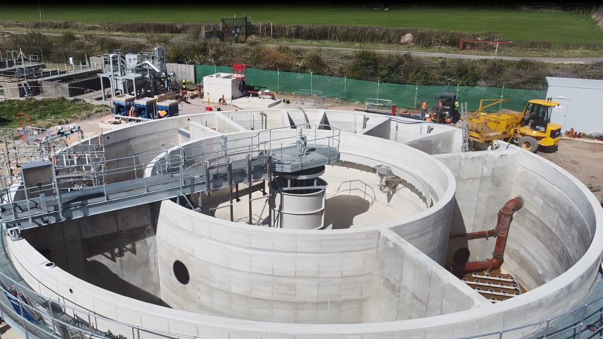 Compact plant under construction (March 2021) - Courtesy of MWH Treatment