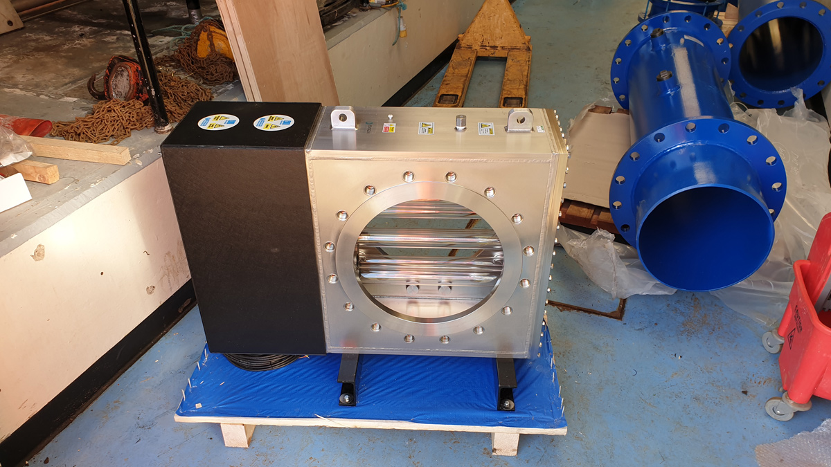 Wafer® UV generator awaiting installation – Courtesy of Evoqua Water Technologies