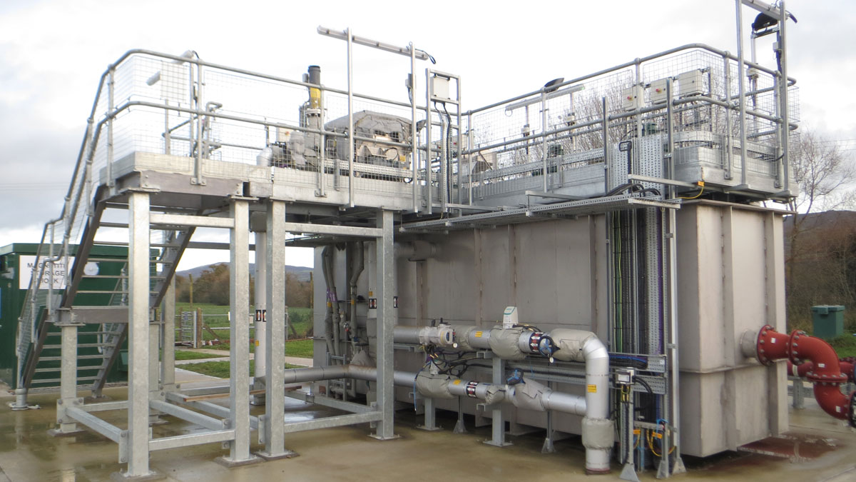 CoMag® system reaction tanks at Ruthin - Courtesy of Evoqua Water Technologies