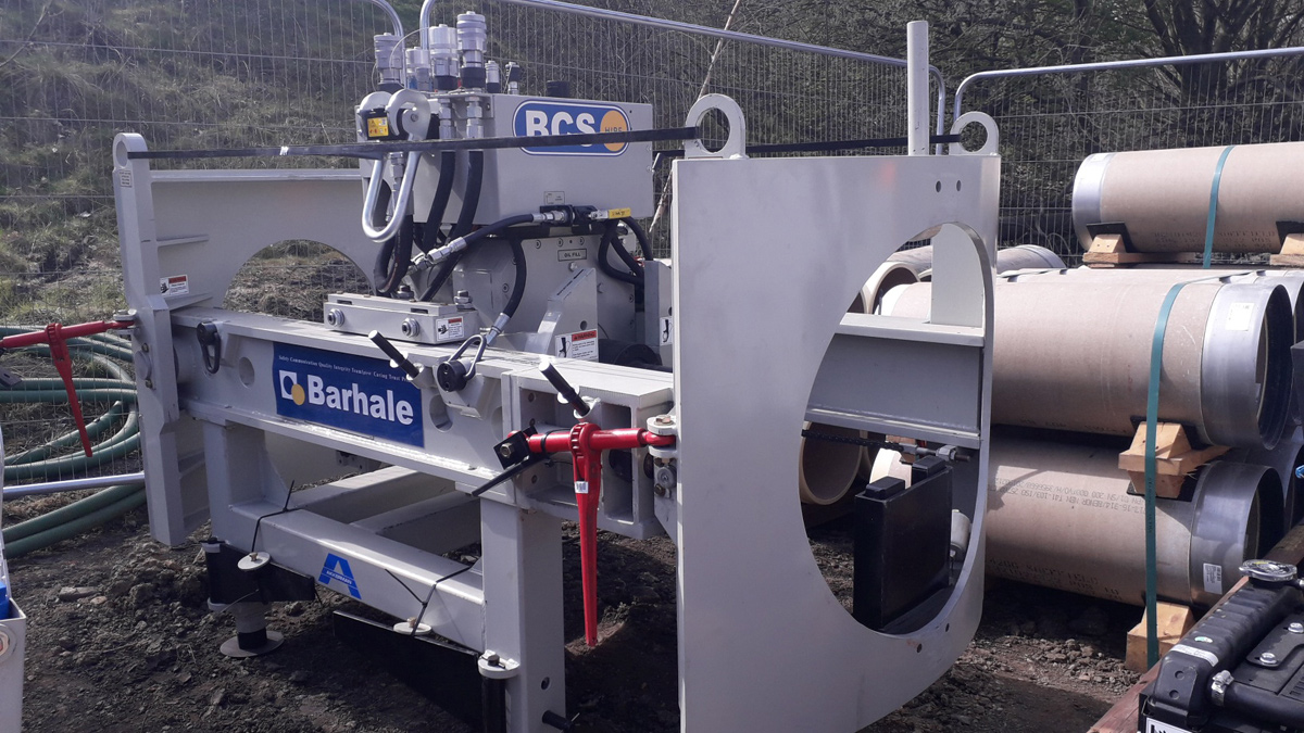 BCS owned Akkerman guided auger rig making its debut at Waverley - Courtesy of Barhale