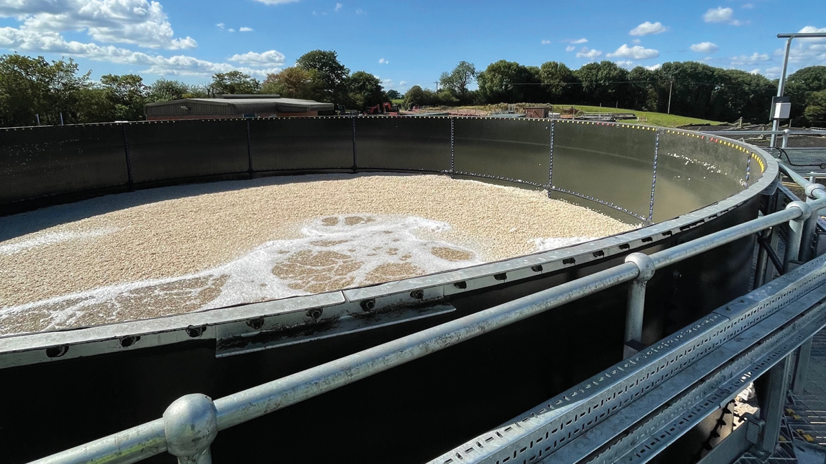 Seeding the Alsager tanks - Courtesy of United Utilities