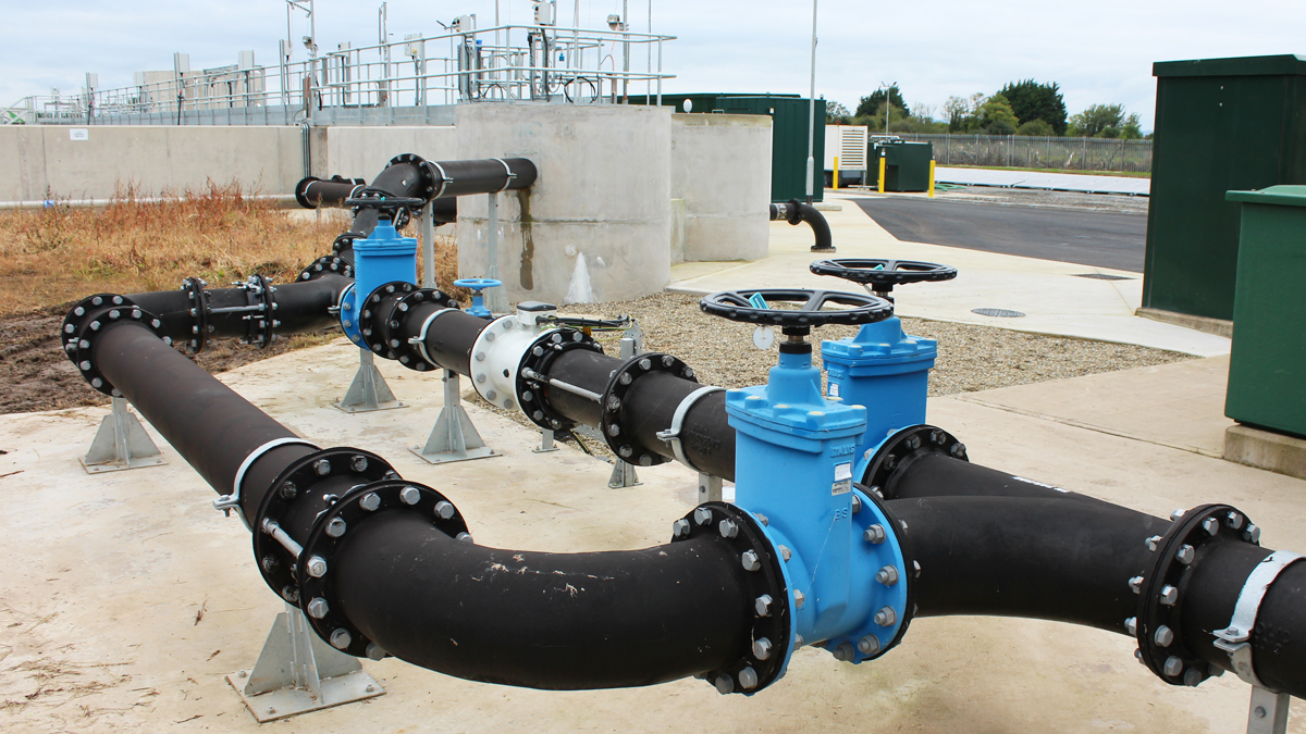 FFT flow meter and pipework - Courtesy of BSG Civil Engineering