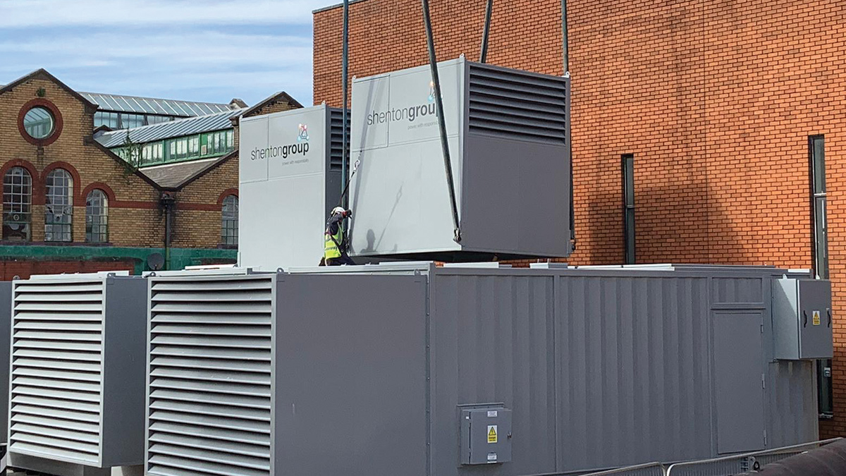 Installation of the new generators - Courtesy of Arup