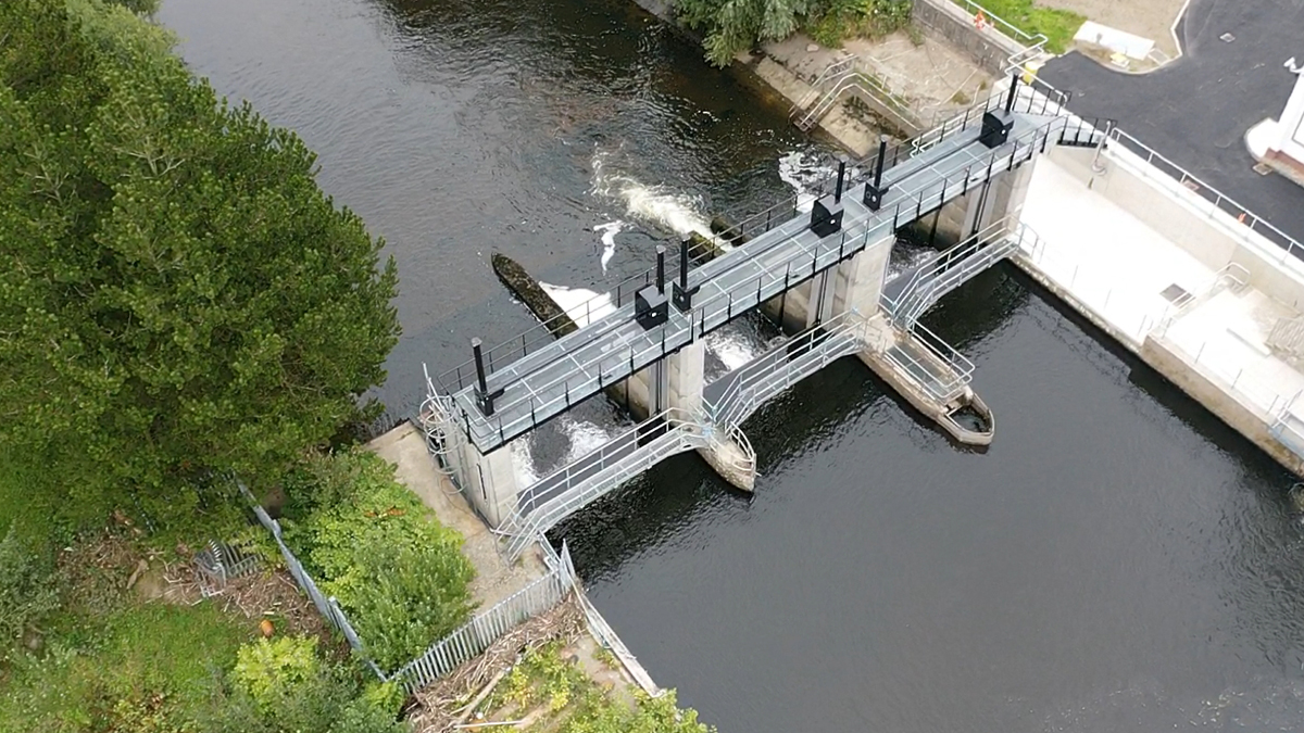 New weir gates - Courtesy of NI Water