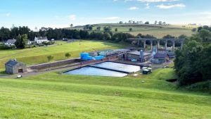 Fontburn site viewed from dam wall - Courtesy of Northumbrian Water Group