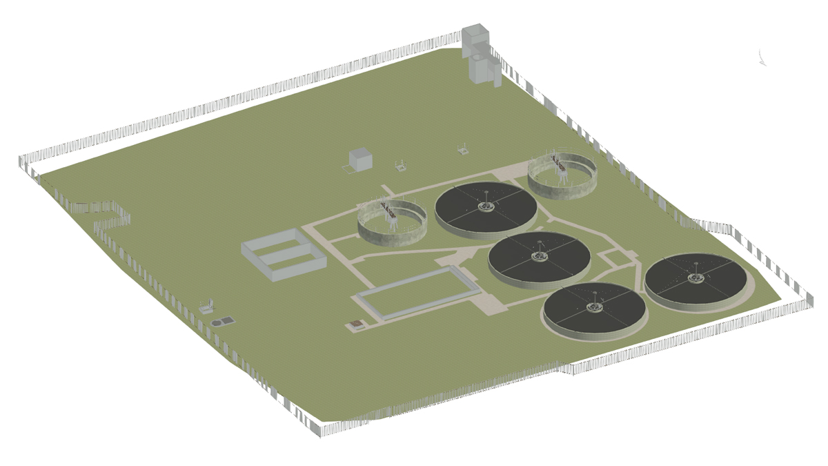 3D model of the existing site - Courtesy of Cloud Conversion Ltd