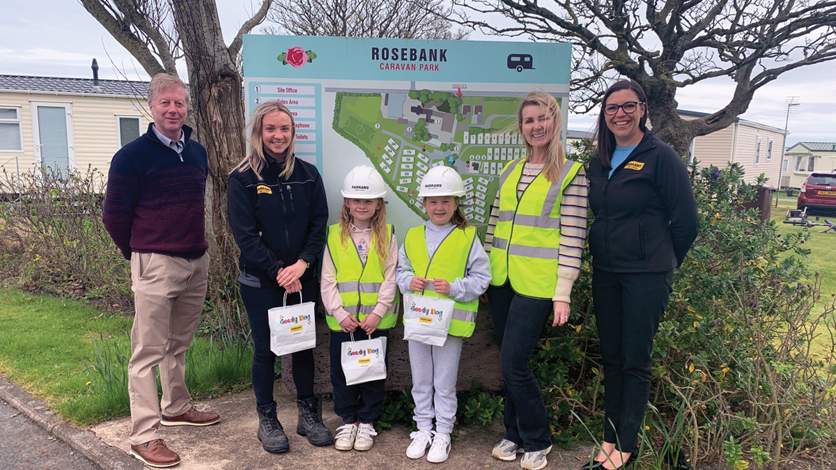 NI Water and Farrans held a joint safety initiative for children in caravan parks - Courtesy of NI Water
