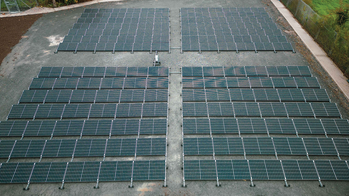 Solmatix Renewables Ltd solar farm - Courtesy of NI Water