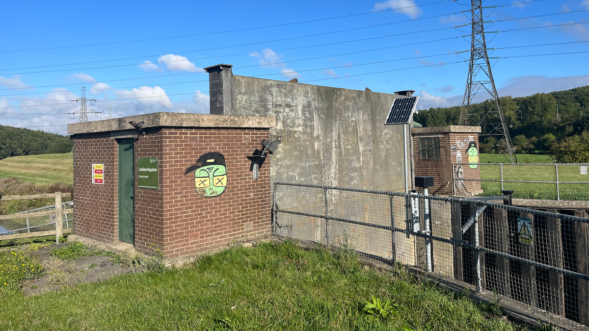 The existing Canklow regulator gate - Courtesy of JBA-Bentley