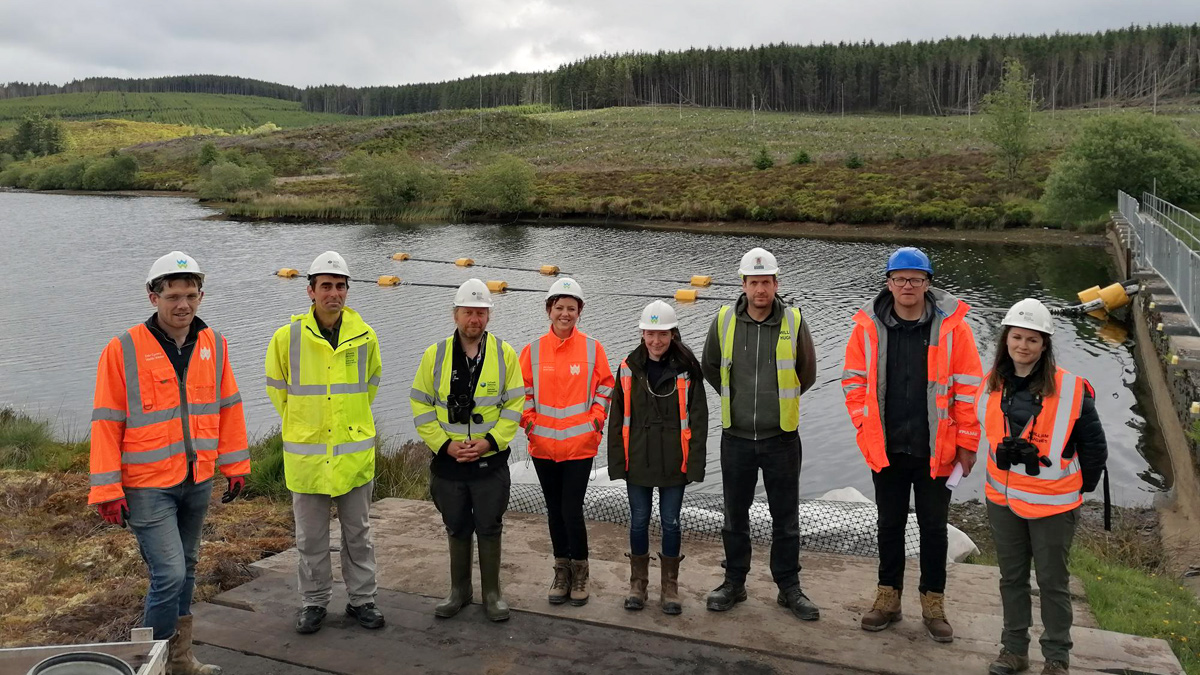 Collaborative site meeting with NRW, William Hughes Civil Engineering, EDT and Dam Safety - Courtesy of Welsh Water