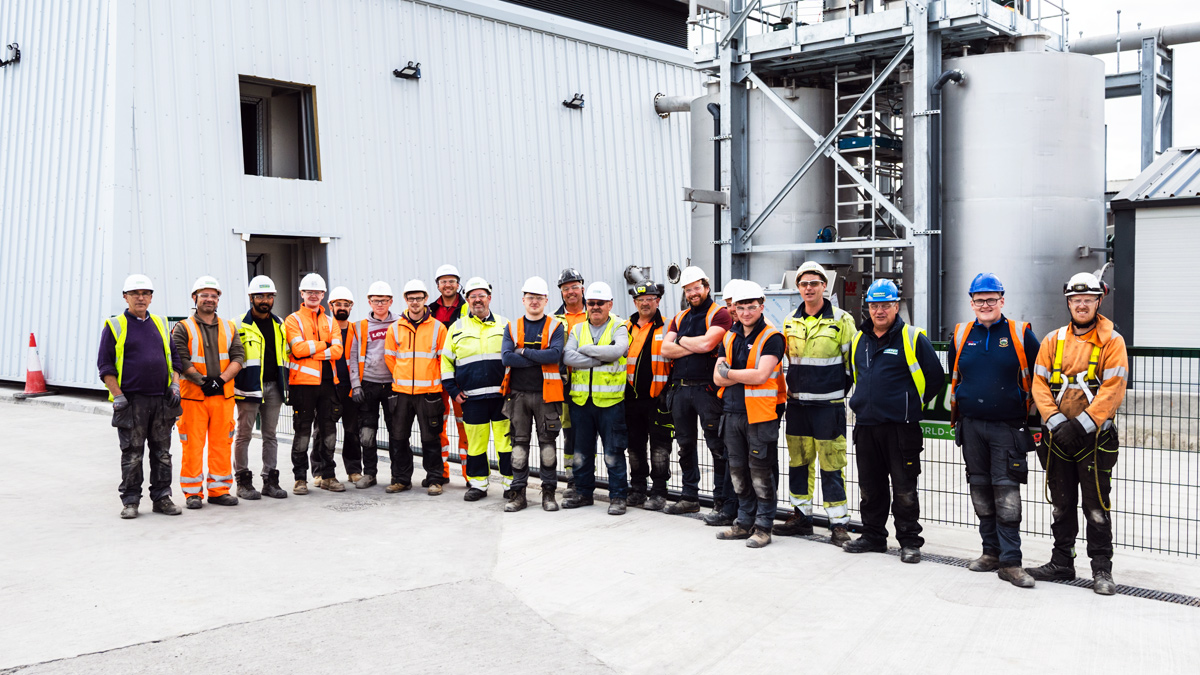 Murphy team during electrical commissioning – Courtesy of Murphy Ireland