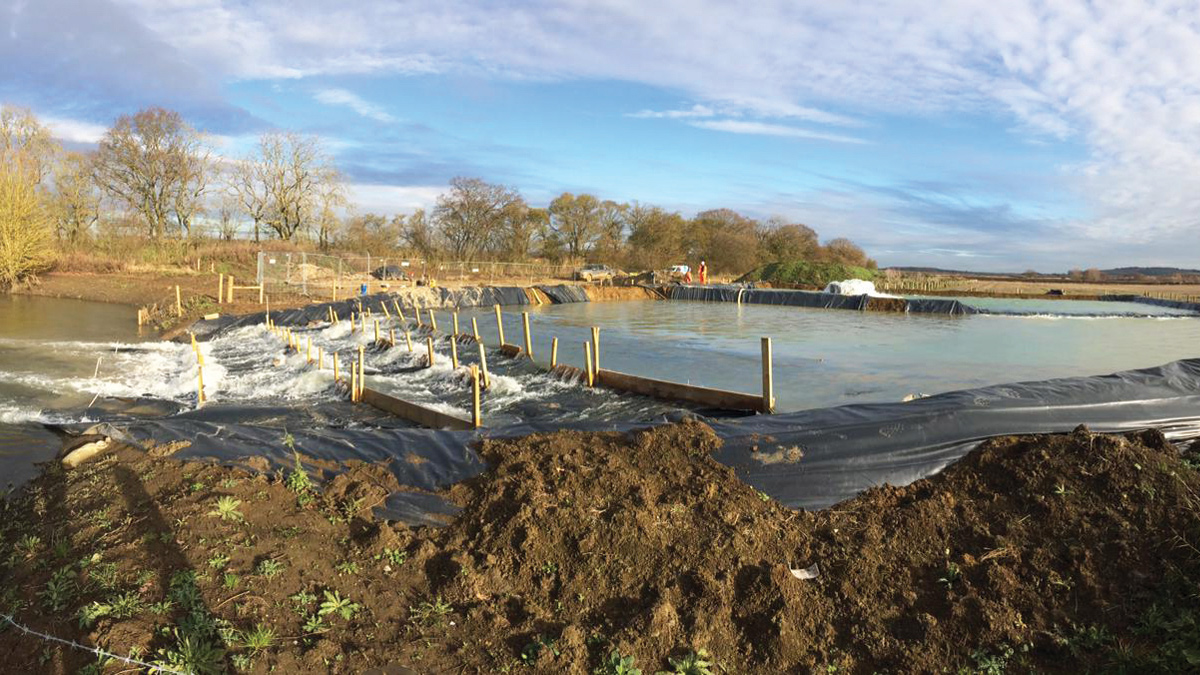 Flushing lagoons - Courtesy of Kier Infrastructure and Overseas Ltd