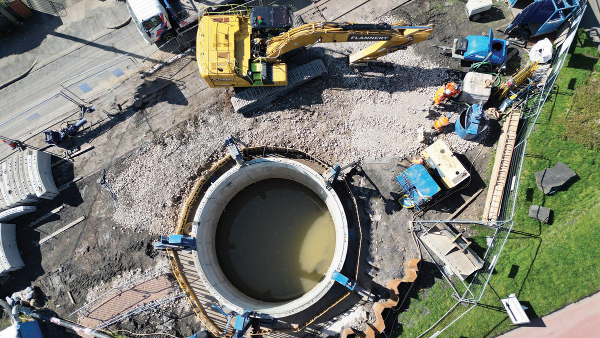Birdseye view of the construction site - Courtesy of envolve infrastructure