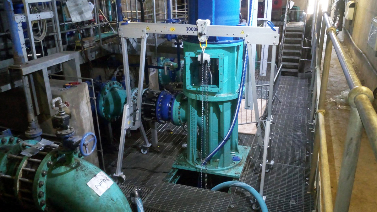 Vertical turbine pumps from Bedford Pumps - Courtesy of MMB