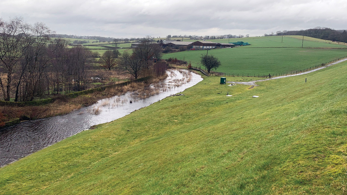 The existing spillway prior to the work - Courtesy of Costain