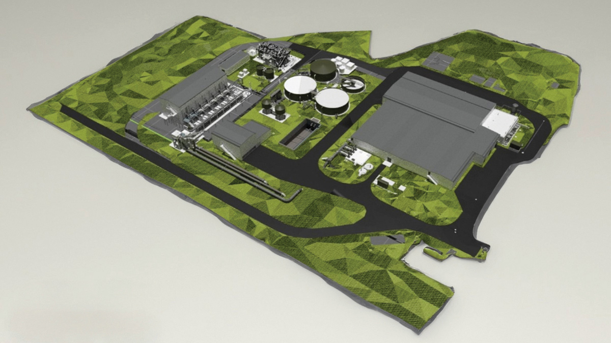 Site overview: model of upgraded Tophill Low WTW - Courtesy of Barhale Enpure Ltd JV