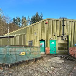 Inveraray WTW main building housing the inlet, saturation/coagulation and first stage filtration facilities - Courtesy of ESD