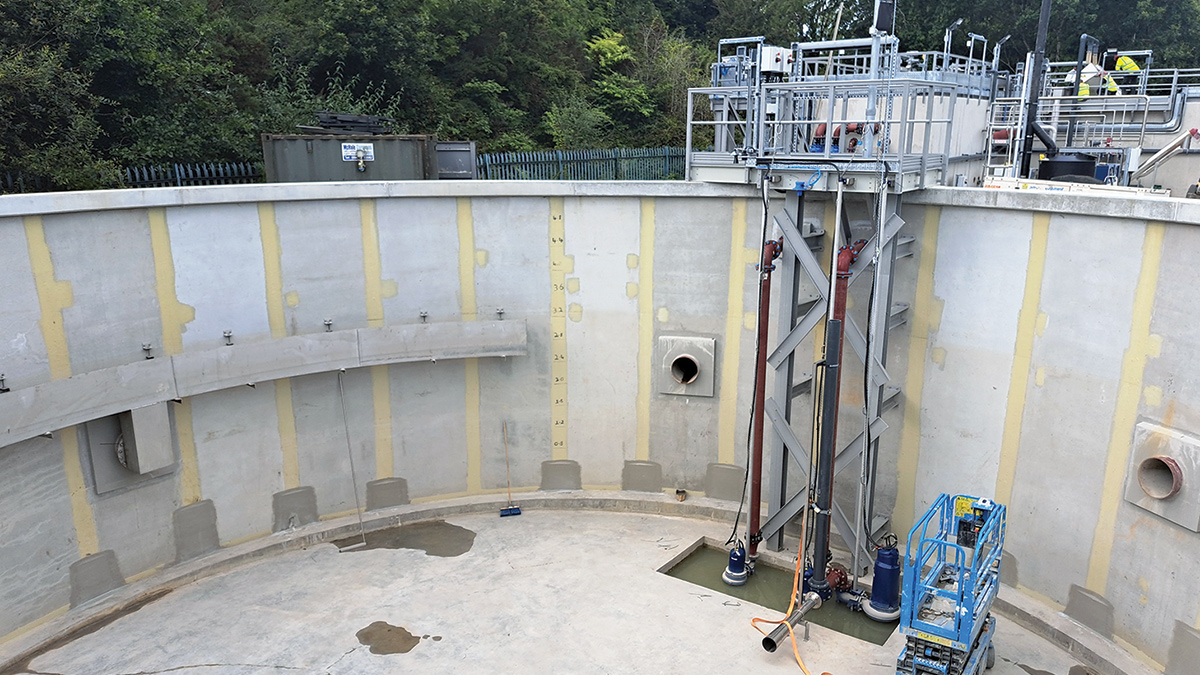 New storm water tank under construction - Courtesy of Ward & Burke