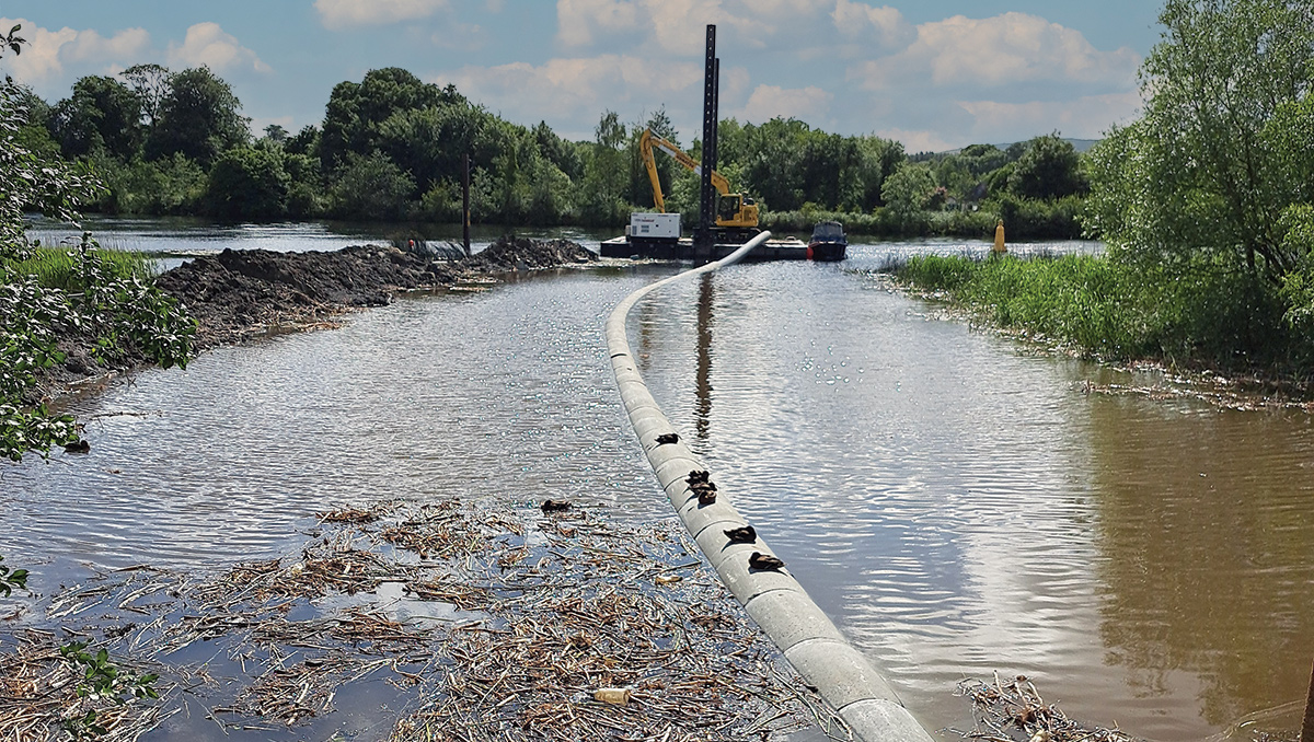 New outfall under construction - Courtesy of Ward & Burke