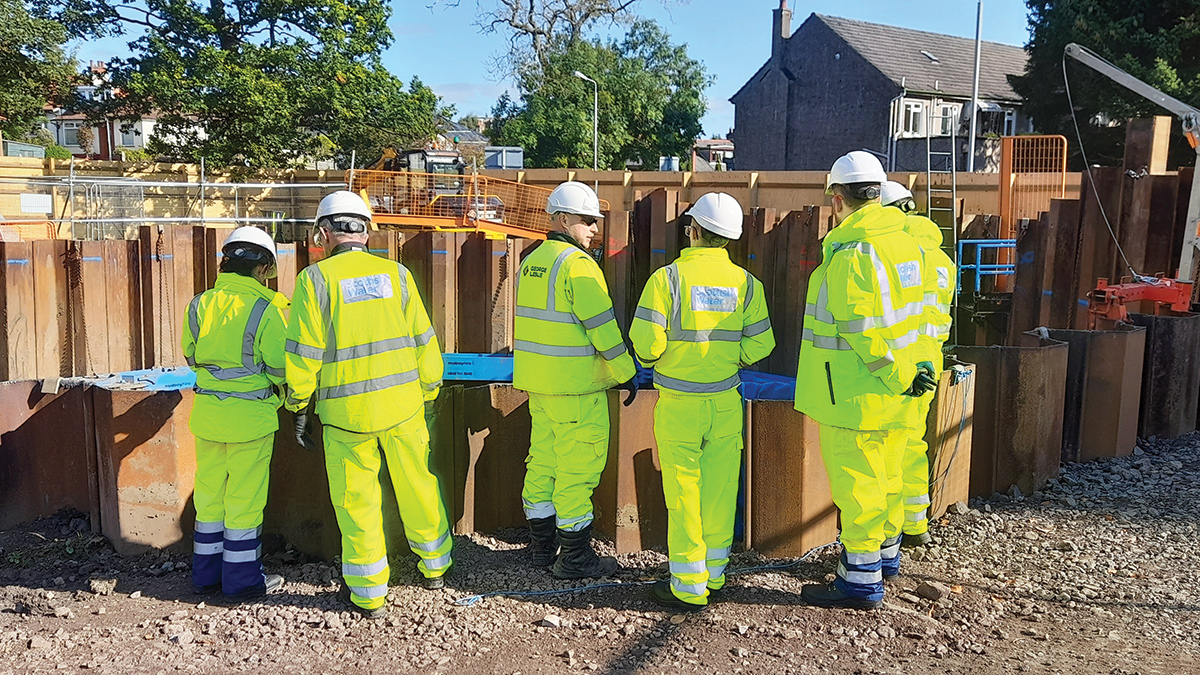 Elected stakeholder visit to site - Courtesy of George Leslie Ltd