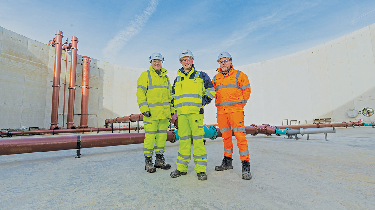 Inside the detection tank - Courtesy of United Utilities & Advance-plus