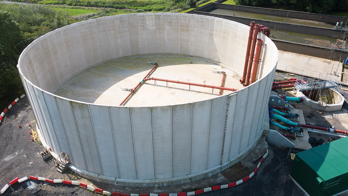 Detention tank and pumping station - Courtesy of United Utilities & Advance-plus