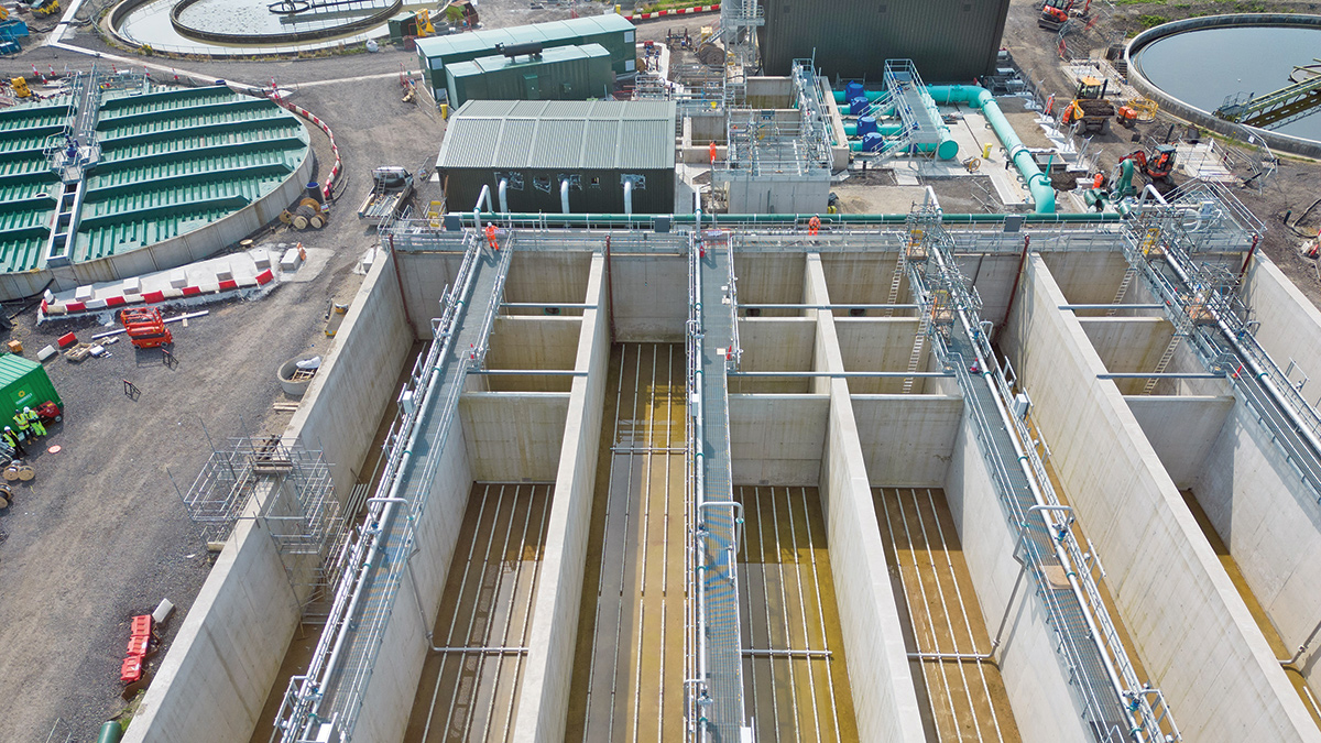 Activated sludge plant, interstage pumping station and blower building - Courtesy of United Utilities & Advance-plus