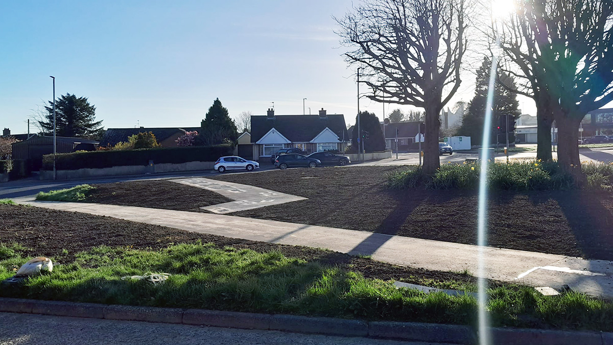 Meter Strainer and PRV construction reinstated adjacent to Dungiven Road - Courtesy of Farrans