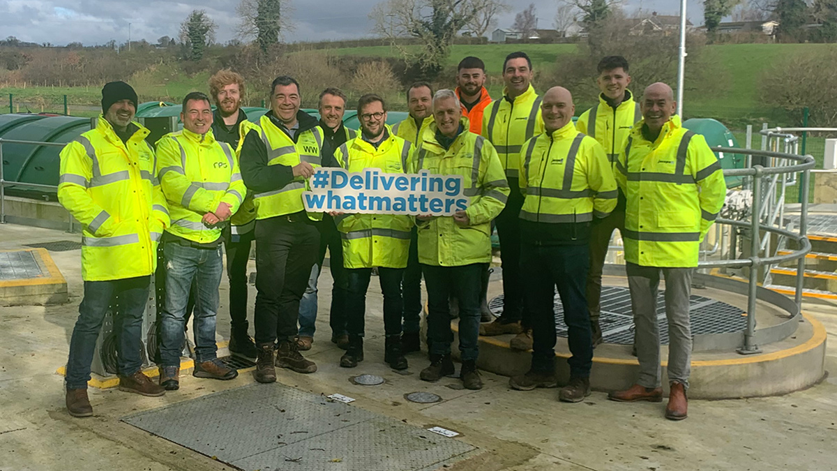 NI Water Capital Delivery and Operations personnel pictured with the contract team from DLJ Water and RPS - Courtesy of NI Water