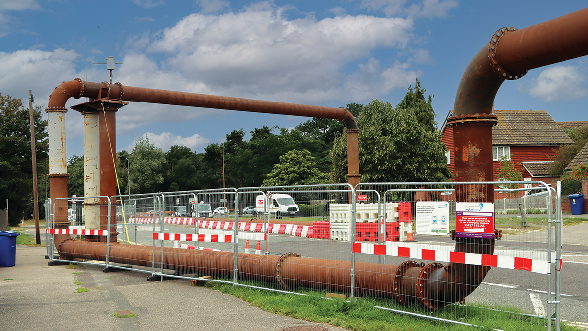 Vanderkamp UK’s overpumping pipework - Courtesy of Anglian Water’s @one Alliance