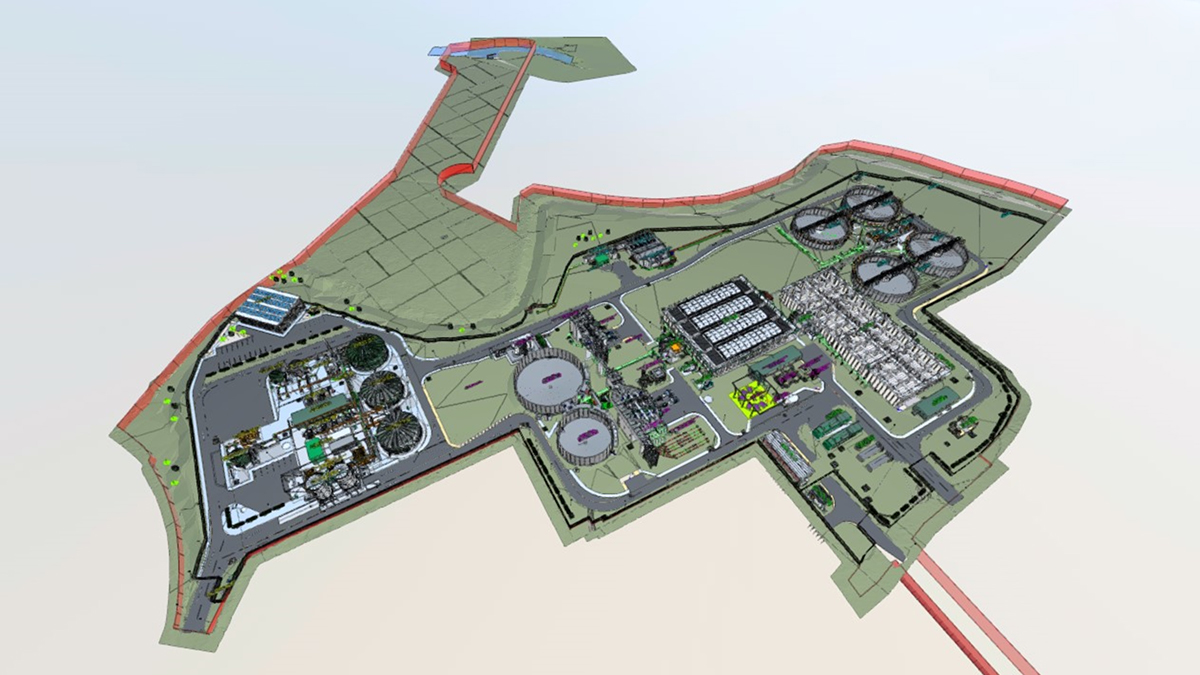 A screenshot of the 3D model used for design and construction - Courtesy of Bam Nuttall Ltd