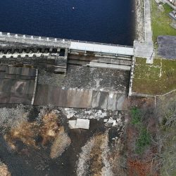 Looking north over Katrine Dam - Courtesy of Whitehouse Studios