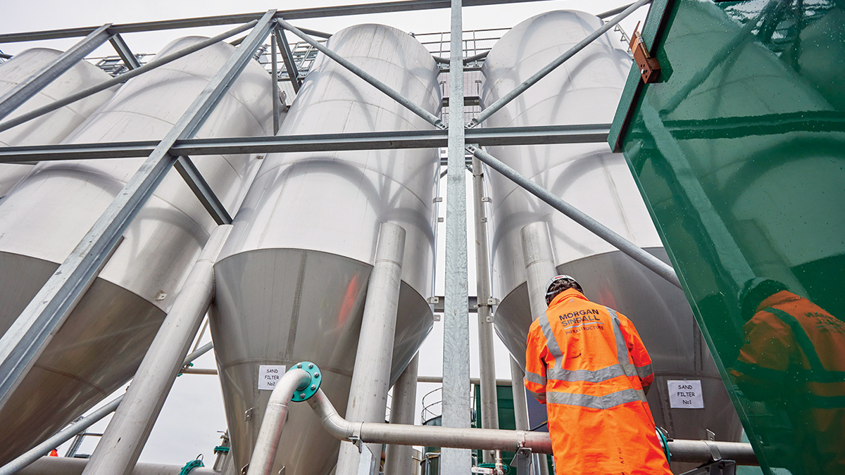 Leominster WwTW: Tertiary sand filters - Courtesy of Morgan Sindall Infrastructure