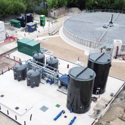 New assets at Lingfield WwTW include backwash tanks, tertiary treatment plant, a biological trickling filter and chemical dosing facilities - Courtesy of CMDP