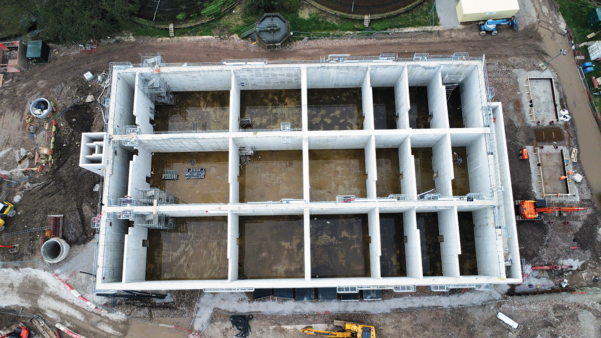 Drone image over the MOBTM plant cells - Courtesy of C2V+