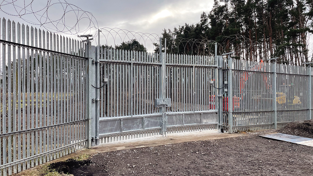 Security gate installed to allow access to lagoon area - Courtesy of MMB