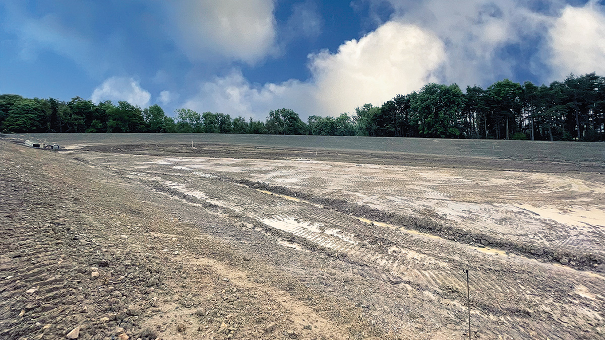 Early construction of the lagoon - Courtesy of Mott MacDonald Bentley