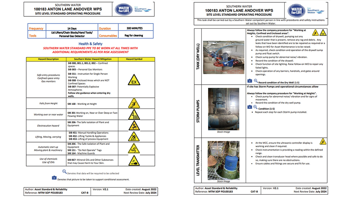 Image showing example of Standard Operating Procedures - Courtesy of Binnies