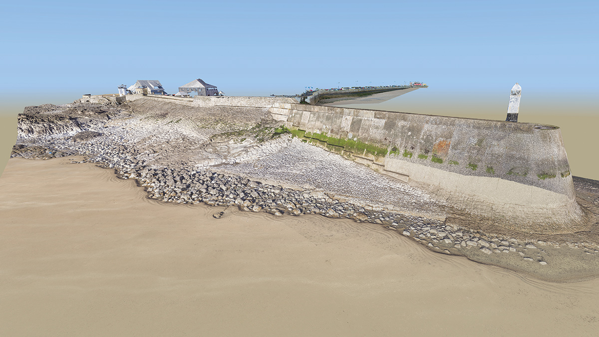 Western Breakwater Point Cloud model - Courtesy of Arup