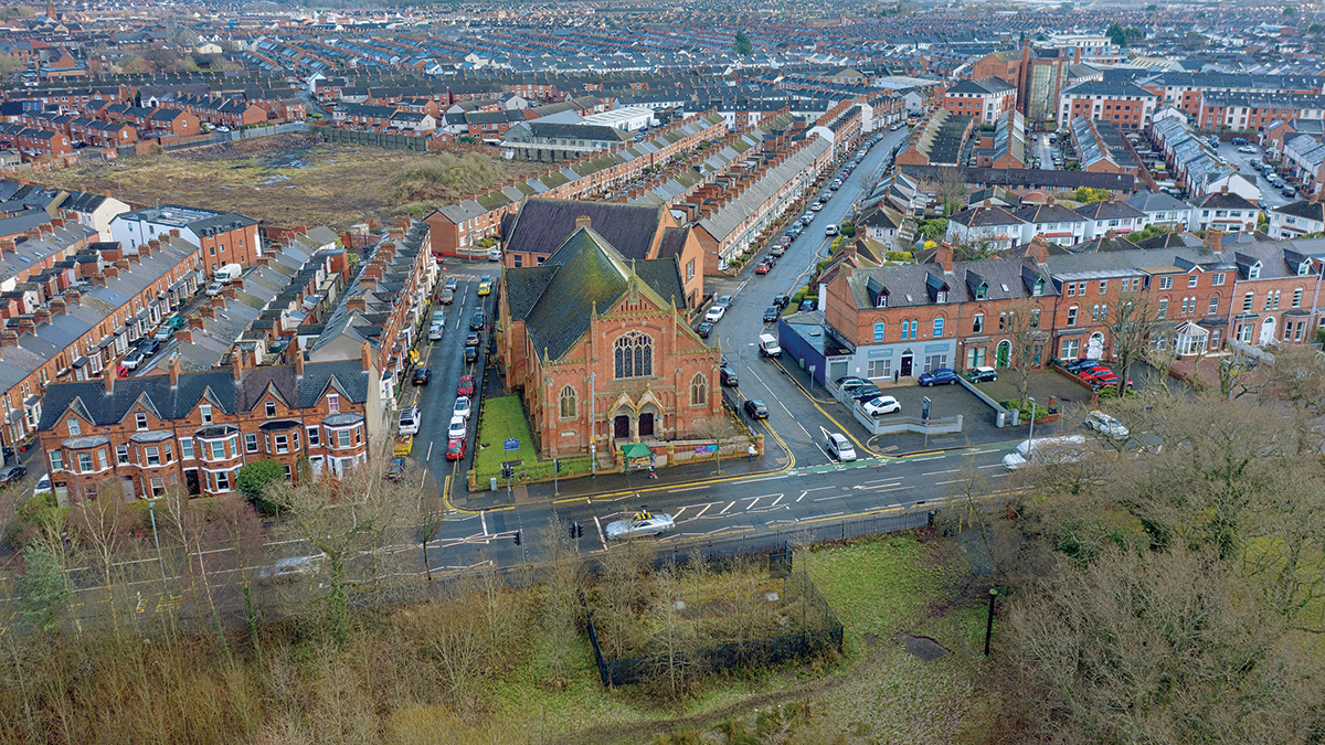 View of Ravenhill Avenue & Ravenhill Road from Edge of Ormeau Park - Courtesy of GEDA Construction