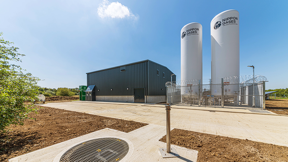 Chemical delivery area & carbon dioxide vessels - Courtesy of Ward & Burke