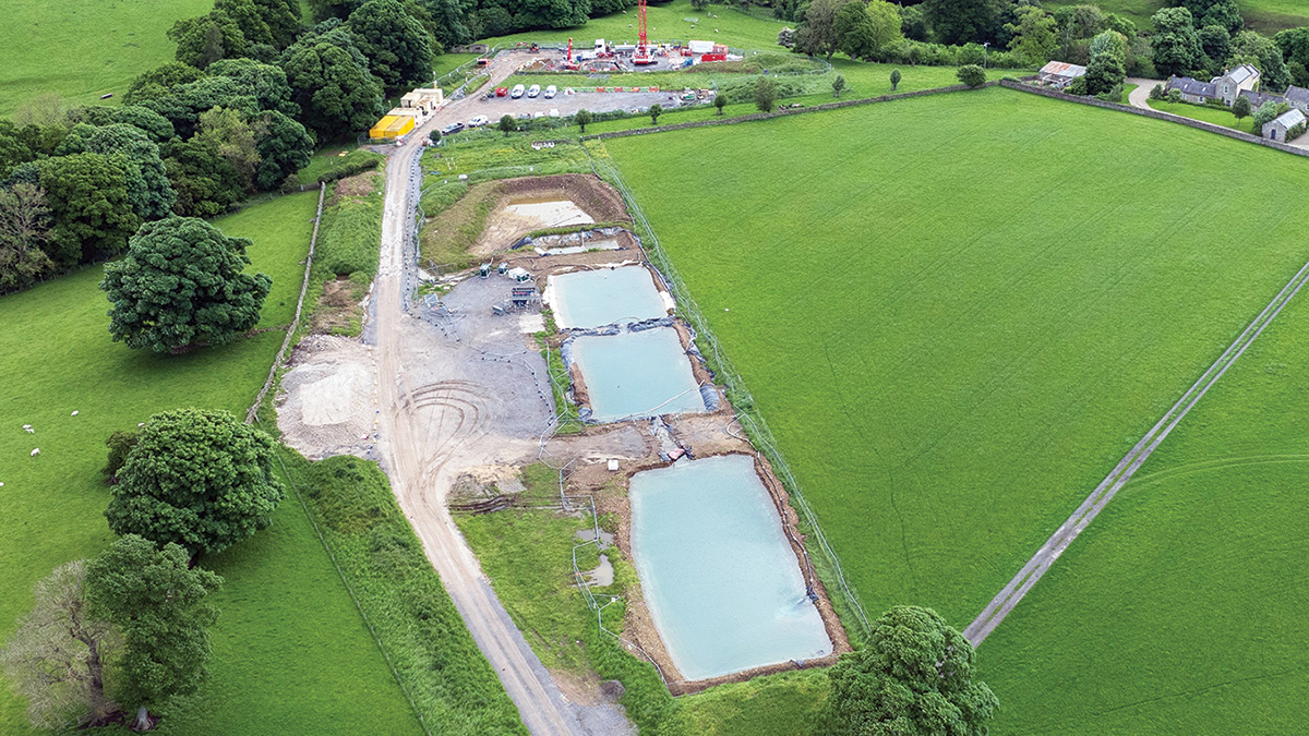 Water processing lagoons - Courtesy of Farrans Construction