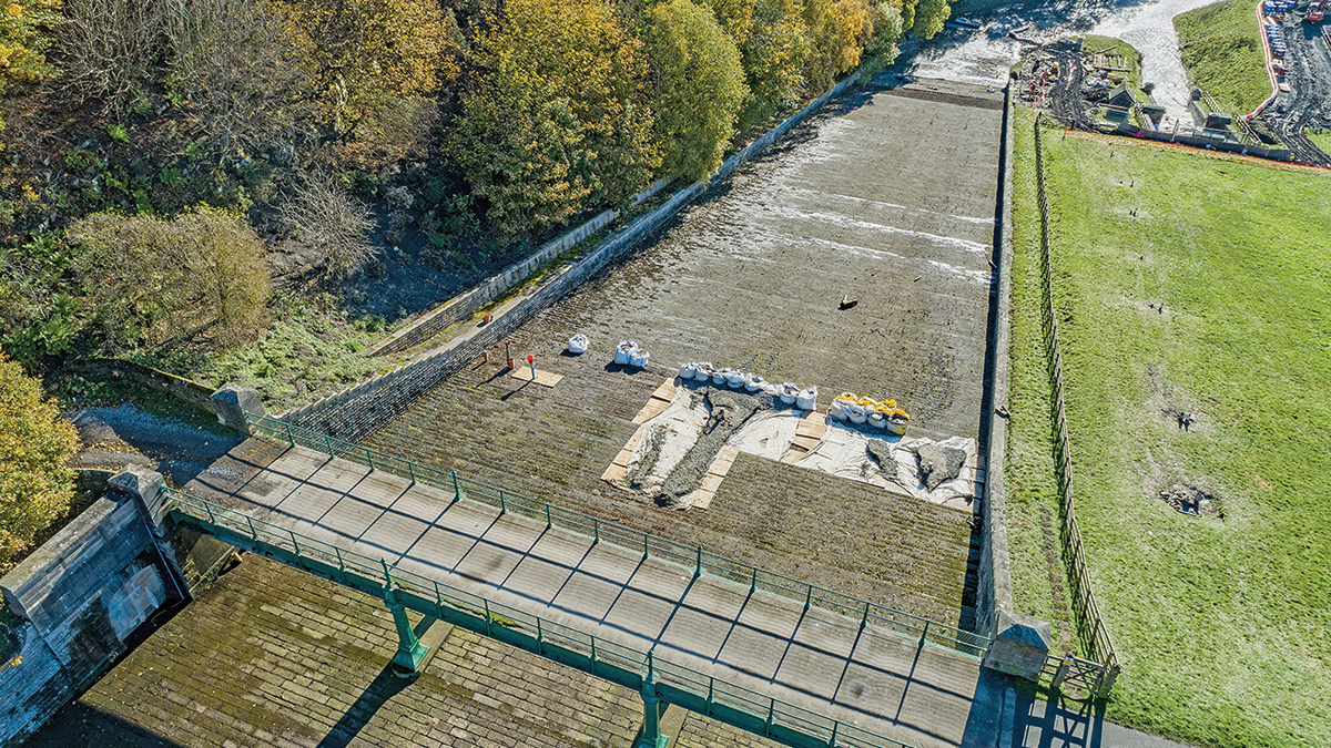 Tunstall Reservoir spillway - Courtesy of Esh-Stantec