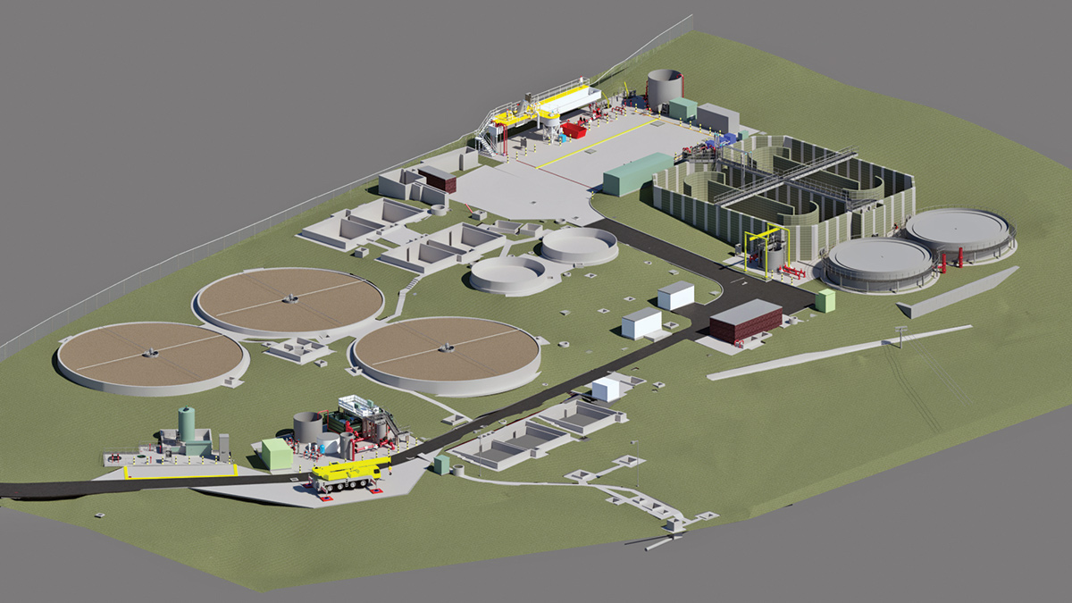 Revit model of Bidford STW - Courtesy of Mott MacDonald Bentley