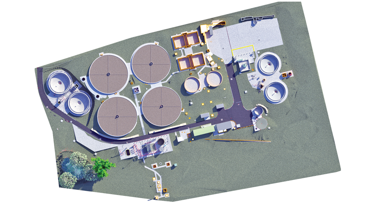 Revit model showing the proposed design whilst using a CDM area in the northern field - Courtesy of MMB