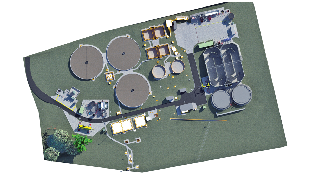 Revit model showing MMB’s latest oxidation ditch solution - Courtesy of MMB