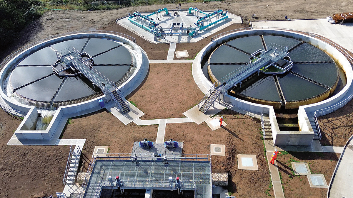 The completed clarifiers - Courtesy of Glanua