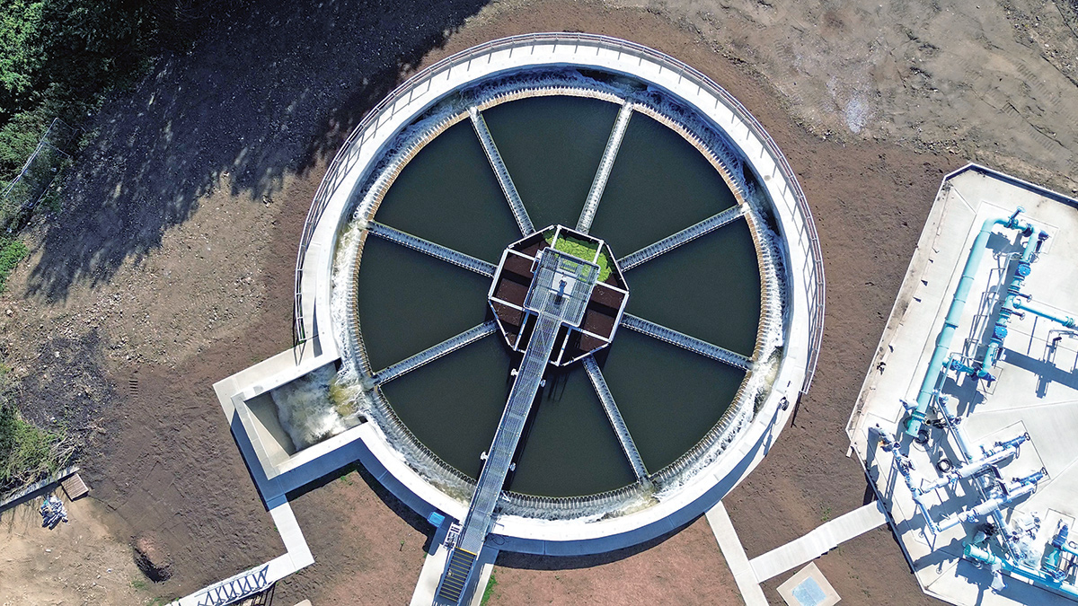 One of the completed clarifiers - Courtesy of Glanua