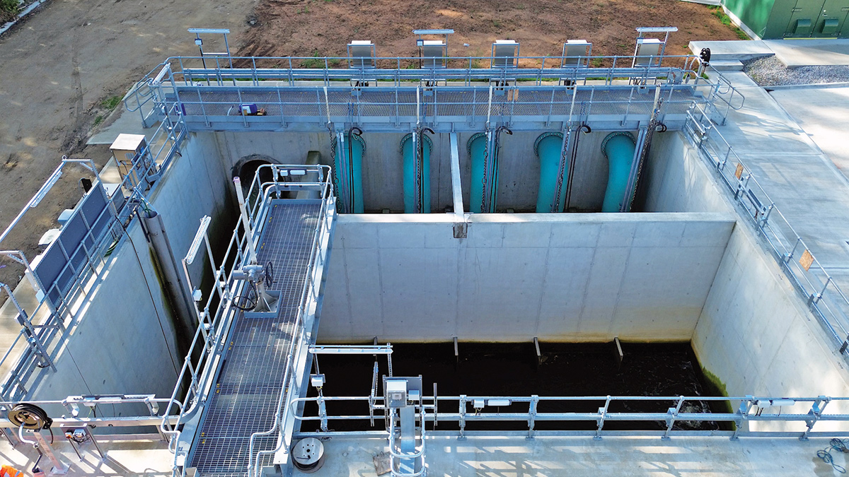 TSR feed pumping station - Courtesy of Glanua