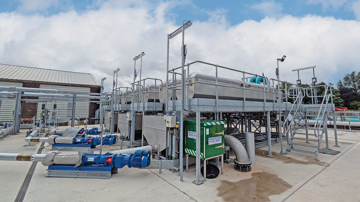 Alfa Laval SAS drum thickeners - Courtesy of Mott MacDonald Bentley